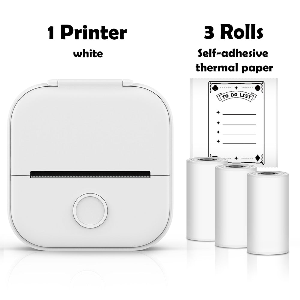 Phomemo T02 Portable Mini Wireless Thermal Pocket Printer Self-adhesive Stickers Use for DIY,Journal Sticker impresora portátil
