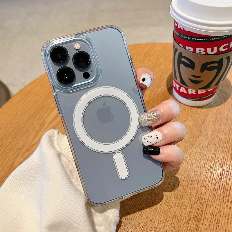 Ultra Clear Magnetic Case for iPhone  Macsafe Cover