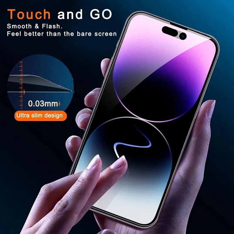 2PCS Privacy Screen Protector for IPhone 14 11 12 13 PRO MAX Mini Anti-Spy Tempered Glass for IPhone XS Max XR X 6 7 8 Plus SE