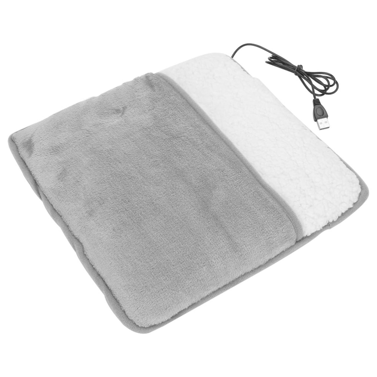 Universal Electric Heating Foot Pad USB Charging Household Washable 30cm Soft Plush Foot Warmer Heater Feet Warming Mat Winter