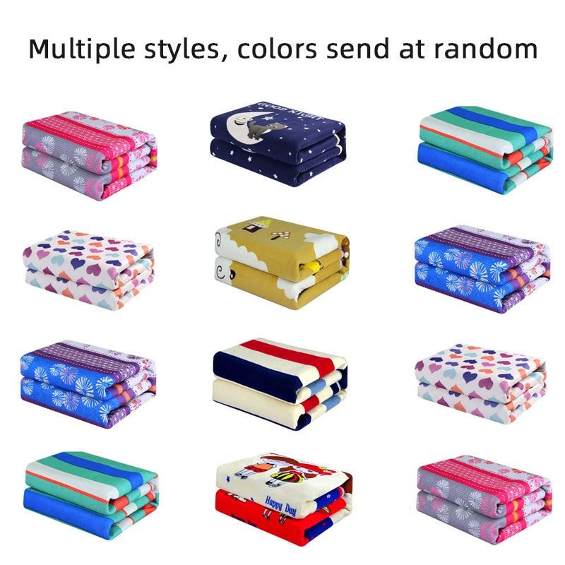 Electric Blanket Heater Body Warm Heated Blanket Single/Double Thermostat Electric Heating Blanket Electric Heating Color Random
