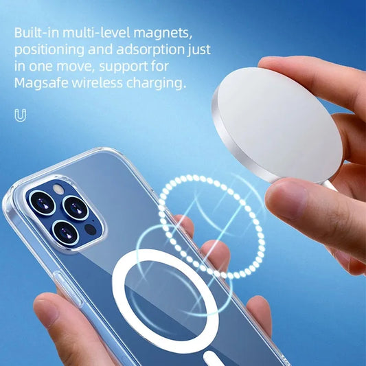 Ultra Clear Magnetic Case for iPhone  Macsafe Cover