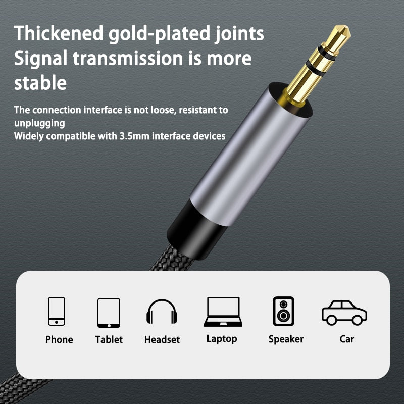 Type C to 3.5mm Aux Cable Speaker Cable Audio Cable For Car Headphone USB C Converter Jack Speaker For Samsung Xiaomi Redmi