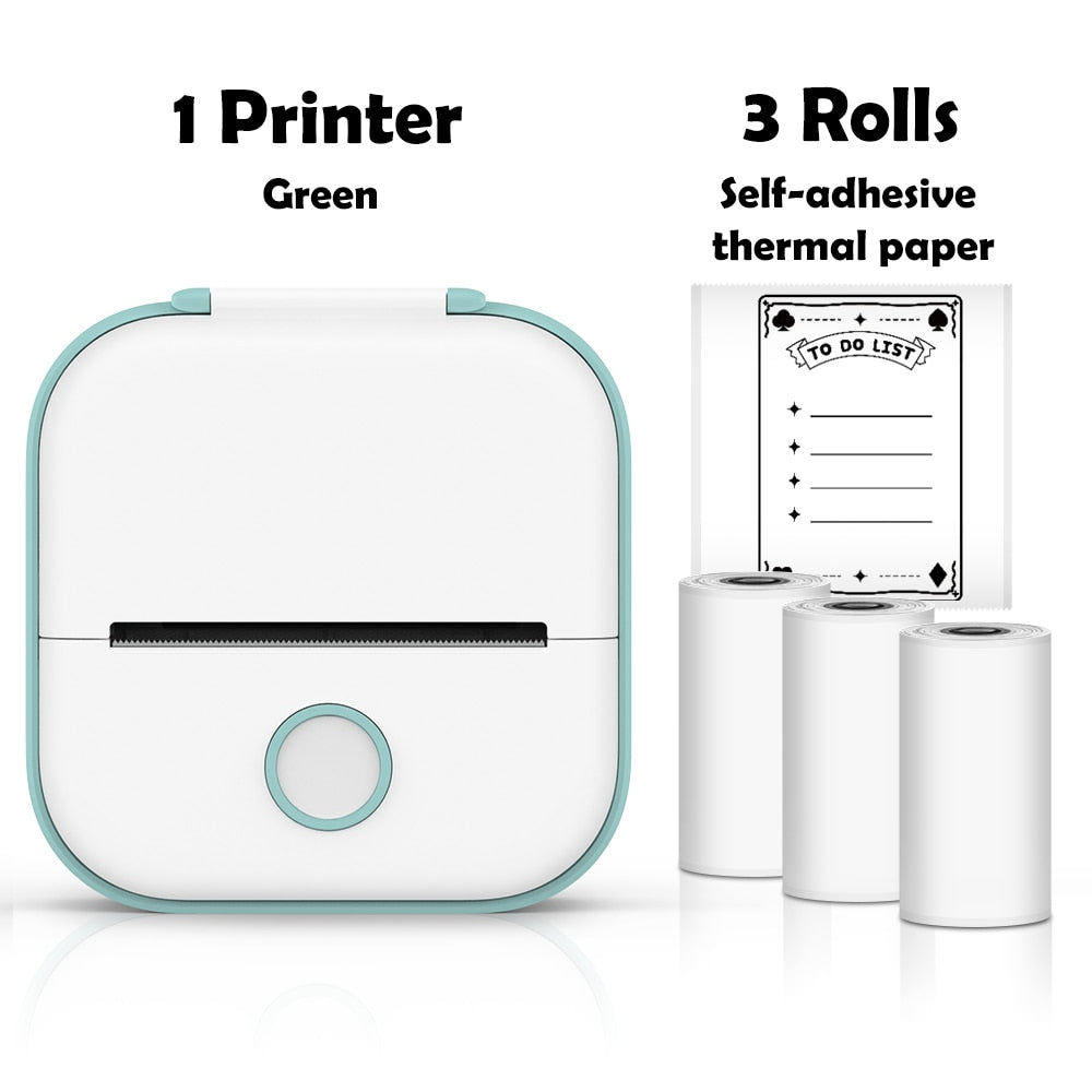 Phomemo T02 Portable Mini Wireless Thermal Pocket Printer Self-adhesive Stickers Use for DIY,Journal Sticker impresora portátil