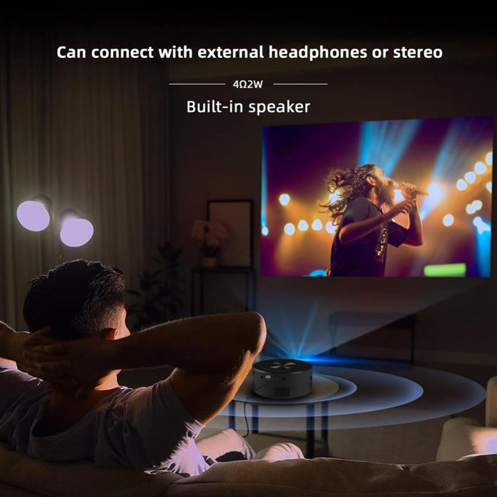 YT200 LED Mobile Video Mini Projector Home Theater Media Projector For Iphone Android