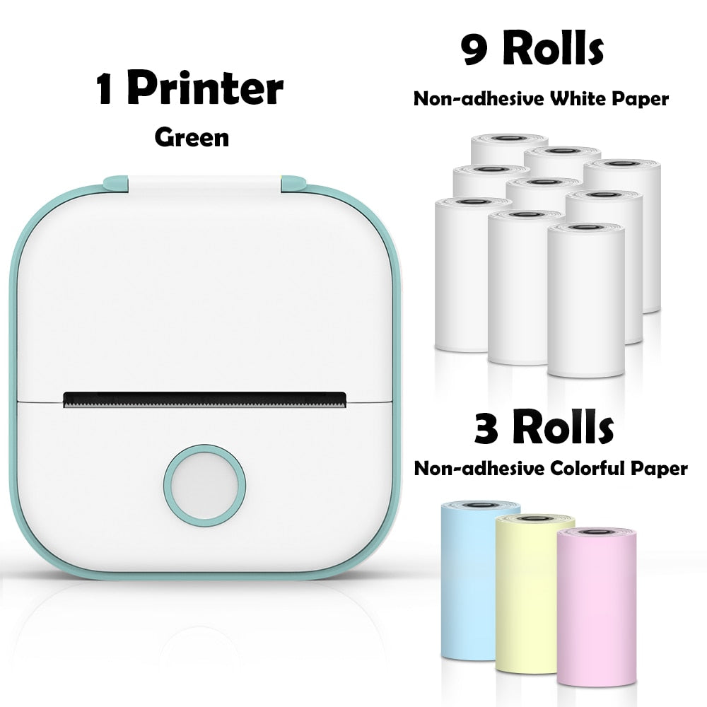 Phomemo T02 Portable Mini Wireless Thermal Pocket Printer Self-adhesive Stickers Use for DIY,Journal Sticker impresora portátil