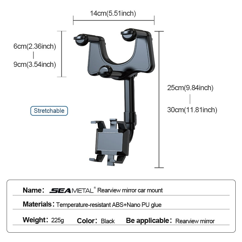 Universal Mirror Phone Mount