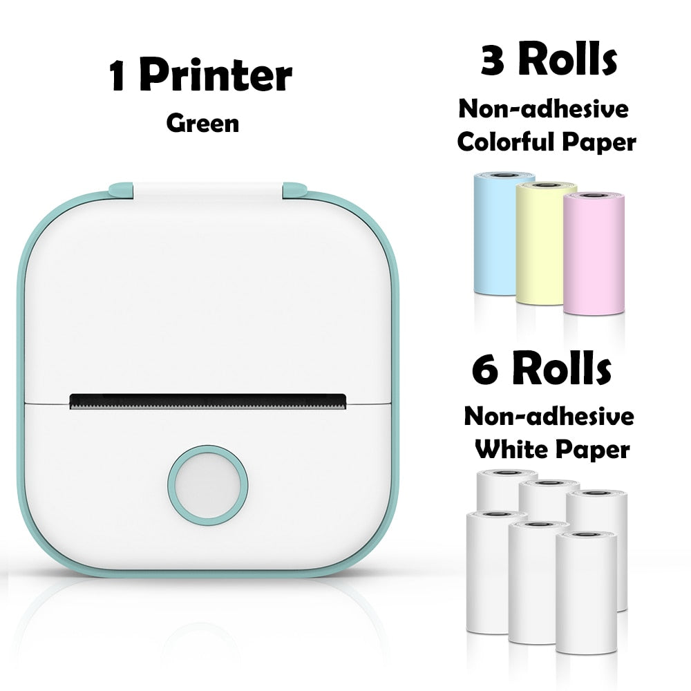Phomemo T02 Portable Mini Wireless Thermal Pocket Printer Self-adhesive Stickers Use for DIY,Journal Sticker impresora portátil