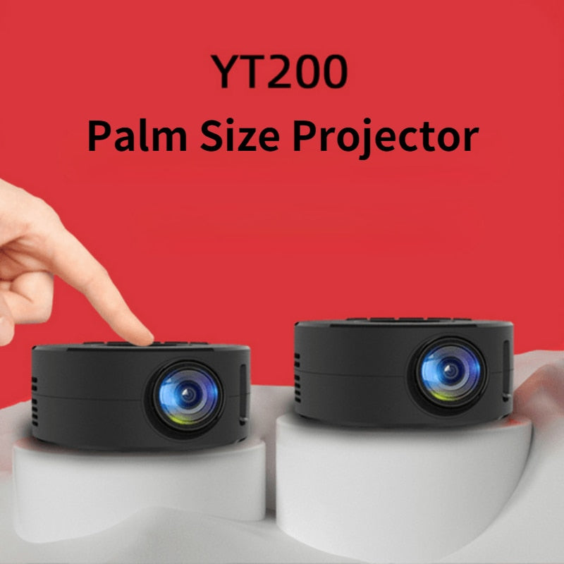 YT200 LED Mobile Video Mini Projector Home Theater Media Projector For Iphone Android