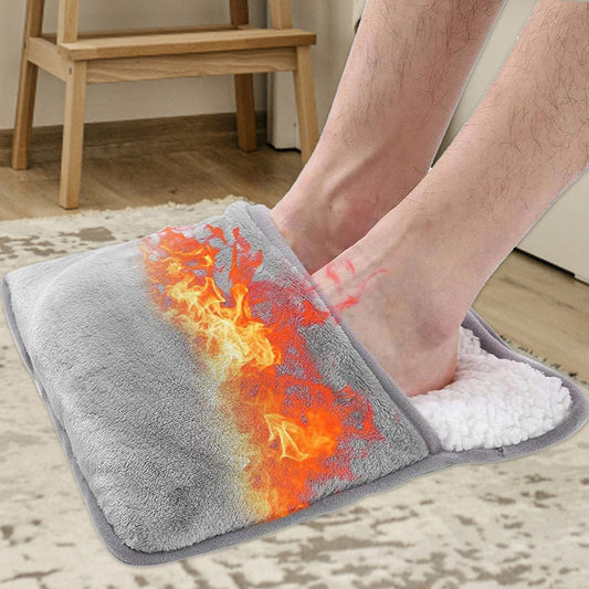 Universal Electric Heating Foot Pad USB Charging Household Washable 30cm Soft Plush Foot Warmer Heater Feet Warming Mat Winter